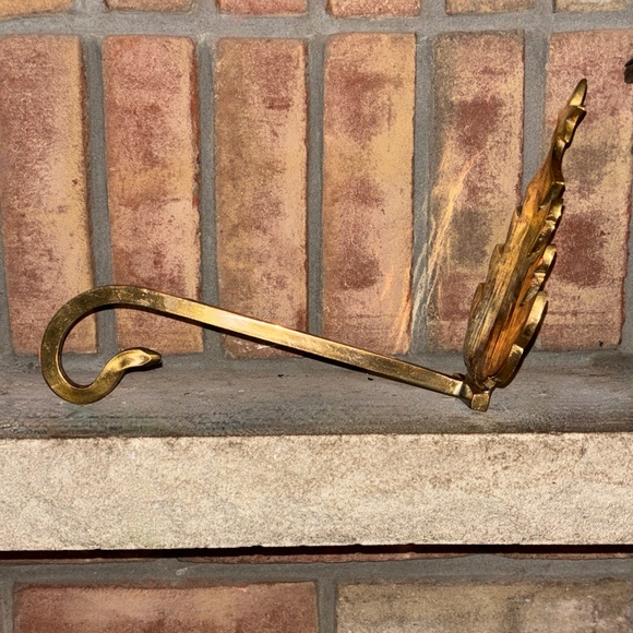 Solid Brass Christmas Tree Stocking Holder for Mantle Vintage from 1993 - Picture 4 of 13